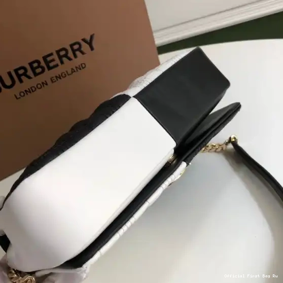 Official FirstBag Ru Two-tone Lola Lambskin Check Bag Small BURBERRY Quilted 0510